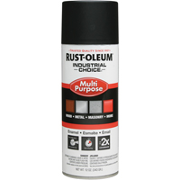 Industrial Choice&reg; 1600 System Multi-Purpose Enamel Spray Paint, Black, Gloss, 12 oz., Aerosol Can - Rust-Oleum 1679830V