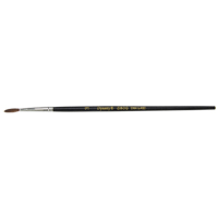Pinceau pointu &agrave; soies noires pour artiste, Largeur de la brosse de 2,1 mm, Soie de chameau, Manche &agrave; Bois - Felton Brushes 10913