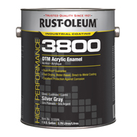 &eacute;mail acrylique DTM haute performance 3800, Gallon, Gris - Rust-Oleum 315506