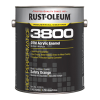 3800 High-Performance DTM Acrylic Enamel, Gallon, Orange - Rust-Oleum 315510