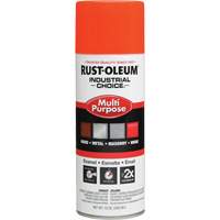 Peinture en a&eacute;rosol &agrave; usages multiples syst&egrave;me 1600 Industrial Choice, Orange, Brillant, 12 oz, Canette a&eacute;rosol - Rust-Oleum 1654830