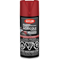 Peinture en a&eacute;rosol pour la ferme et l'&eacute;quipement, Rouge International Harvester, Tr&egrave;s brillant, 340 g, Canette a&eacute;rosol - Krylon Industrial 419330008
