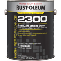 High-Performance 2300 System Traffic Zone Striping Paint, Black, Gallon - Rust-Oleum 283906