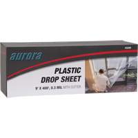 Toile de protection, 400' lo x 9' la, Plastique - Outils Aurora 