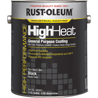 Rev&ecirc;tement haute temp&eacute;rature &agrave; usage g&eacute;n&eacute;ral, Gallon, Noir - Rust-Oleum 286503