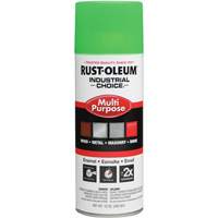 Peinture en a&eacute;rosol &agrave; usages multiples syst&egrave;me 1600 Industrial Choice, Vert fluorescent, Brillant, 12 oz, Canette a&eacute;rosol - Rust-Oleum 1632830