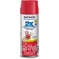Peinture &agrave; pouvoir couvrant &eacute;lev&eacute; Painter's Touch, Rouge pomme, Brillant, Canette a&eacute;rosol - Rust-Oleum 253708