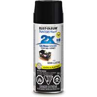 Painter's Touch&reg; Ultra Cover Paint, Black, Semi-Gloss, Aerosol Can - Rust-Oleum 262390