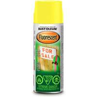 Specialty Fluorescent Spray Paint, Fluorescent Yellow, Aerosol Can - Rust-Oleum N1942830