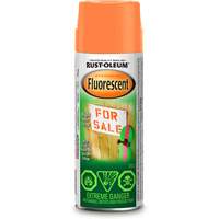 Peinture &agrave; pulv&eacute;riser fluorescente Sp&eacute;cialit&eacute;, Orange fluorescent, Canette a&eacute;rosol - Rust-Oleum N1954830