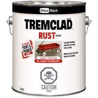 Peinture antirouille &agrave; base dhuile Tremclad, Noir, Brillant, 3,78 L, Gallon - Rust-Oleum 27026X155