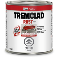 Peinture antirouille &agrave; base dhuile Tremclad, Rouge incendie, Brillant, 237 ml, Canette - Rust-Oleum 27049X125