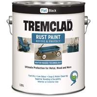 Peinture antirouille &agrave; base d'eau Tremclad, 3,78 L, Gallon, Noir - Rust-Oleum 26048WB155