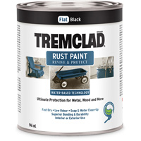 Peinture antirouille &agrave; base d'eau Tremclad, 946 ml, Canette, Noir - Rust-Oleum 26048WB504