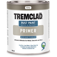 Tremclad&reg; Water-Based Rust Paint Primer, 946 ml, Can, Grey - Rust-Oleum 264103WB504