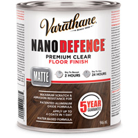 Fini pour planchers de premi&egrave;re qualit&eacute; Varathane Nano Defence, 946 ml, Transparent, Mat - Rust-Oleum 281776