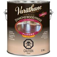 Varathane&reg; Diamond Wood Finish Floors Coating, 3.78 L, Clear, Gloss - Rust-Oleum 341839