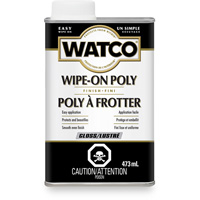 Watco&reg; Wipe-on Poly Stain, 473 ml, Clear, Gloss - Rust-Oleum 341847