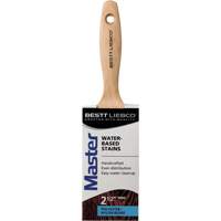 Master Water-Based Stain Trim Brush, Poly/Nylon, Wood Handle, 2-1/2" Width - Bestt Liebco 556565400