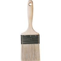Pinceau pour murs et moulures One Coat, Soie blanche, Manche Bois, Largeur de 3" - Bestt Liebco 996840300