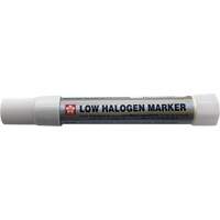 Marqueur &agrave; faible teneur en halog&egrave;nes et en chlorures Solid Marker, B&acirc;ton plein, Blanc -  