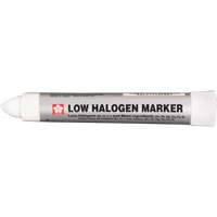 Marqueur &agrave; faible teneur en halog&egrave;nes et en chlorures Solid Marker, B&acirc;ton plein, Blanc -  