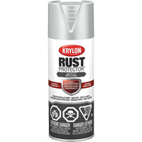 Rust Protector&reg; Enamel Paint, Metallic Silver, Metallic, 12 oz., Aerosol Can - Krylon Industrial 469304008