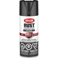 Rust Protector&reg; Enamel Paint, Black, Gloss, 12 oz., Aerosol Can - Krylon Industrial 469001008