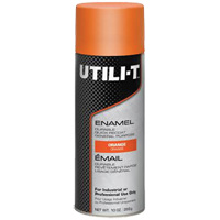 UTILI-T General Purpose Enamel Spray Paint, Orange, Gloss, 10 oz./283 g, Aerosol Can - Rust-Oleum 387398
