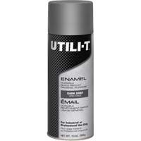 UTILI-T General Purpose Enamel Spray Paint, Dark Grey, Gloss, 10 oz./283 g, Aerosol Can - Rust-Oleum 387400