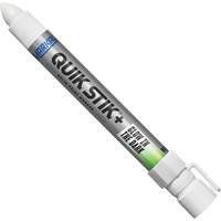 Quik Stik&reg;+ Glow In The Dark Premium Paint Marker, Solid Stick, White - Markal 028850