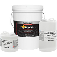 &eacute;poxy d&eacute;coratif 100 % de solides 6700, 3 gal., &eacute;poxy, Tr&egrave;s brillant, Gris - Rust-Oleum 394228