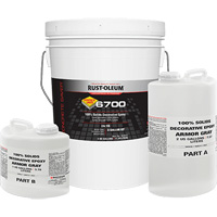 &eacute;poxy d&eacute;coratif 100 % de solides 6700, 3 gal., &eacute;poxy, Tr&egrave;s brillant, Gris - Rust-Oleum 394229