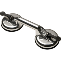Manually Operated Hand Vacuum Cups - Double Handcup, 66 lbs. Capacity, 4-5/8", Lever, 13" Handle Length - All-Vac Industries A7704DC