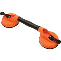 Ventouses de levage manuel - Ventouses doubles - pivotantes, 50 lb Capacit&eacute;, 4-5/8", Levier, 13" Longueur de la manche - All-Vac Industries A7705DC