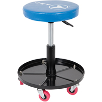 JMS-642A Si&egrave;ge roulant ajustable pour m&eacute;canicien, Vinyle, Bleu, Capacit&eacute; 300 lb - JET 355157