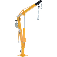 Winch Operated Truck Jib Crane, 1000 lbs. (0.5 tons) Capacity, 86-1/2" Max. Clearance - Vestil WTJ-4