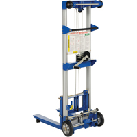 Fork Lift Stacker, Hand Winch Operated, 500 lbs. Capacity, 47" Max Lift - Vestil A-LIFT-R