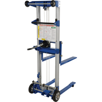 Fork Lift Stacker, Hand Winch Operated, 400 lbs. Capacity, 97" Max Lift - Vestil A-LIFT-R-HP
