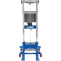 Fork Lift Stacker - Counterbalance Design, Hand Winch Operated, 400 lbs. Capacity, 98" Max Lift - Vestil A-LIFT-CB-HP