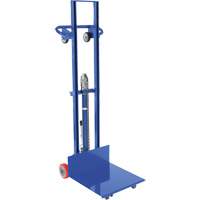 Gerbeur hydraulique &agrave; plateforme, M&eacute;canisme Pompe au pied, Capacit&eacute; de 400 lb, Levage max de 51-1/8" - Vestil LLH-202053-FW