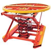 Spring Operated Pallet Positioner and Leveler, 43-1/2" L x 43-1/2" W, 4500 lbs. Cap. - Wesco 272986