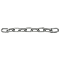 Chaîne &agrave; maillon droit, Acier &agrave; faible teneur en carbone, 1/2" x 100' (30,4 m) l, Calibre 30, Charge d'utilisation 4500 lb (2,25 tonnes) - Vanguard Steel 3803 0032