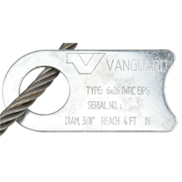 Wire Rope Lifting Sling - Eye & Eye - Vanguard Steel 3202 1604