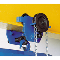 Chariot &agrave; avanc&eacute;e par chaîne Corso, 40 000 lb (20 tonnes) Capacit&eacute;, 5-1/3" - 8-2/3" - Tractel 023392