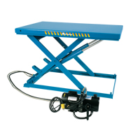 Table &eacute;l&eacute;vatrice &agrave; ciseaux &eacute;lectrique-hydraulique LoProfile, Acier, 32-1/2" lo x 23-1/2" la, Capacit&eacute; 550 lb - Bishamon LX-25S