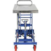 Pneumatic Hydraulic Scissor Lift Table, Steel, 32-1/2" L x 19-3/4" W, 1000 lbs. Cap. - Vestil AIR-1000