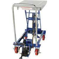 Pneumatic Hydraulic Scissor Lift Table, Steel, 32-1/2" L x 19-3/4" W, 1000 lbs. Cap. - Vestil AIR-1000