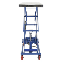Pneumatic Hydraulic Scissor Lift Table, Steel, 35-1/2" L x 20" W, 800 lbs. Cap. - Vestil AIR-800-D