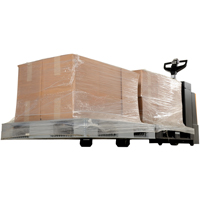 Transpalette &eacute;lectrique motoris&eacute; a/plateforme &agrave; conducteur debout, Capacit&eacute; 4500 lb, 96" lo x 30" la - Vestil EPT-2796-45